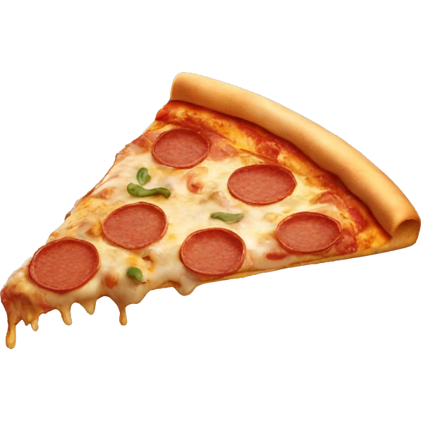 A pizza in the sky emoji