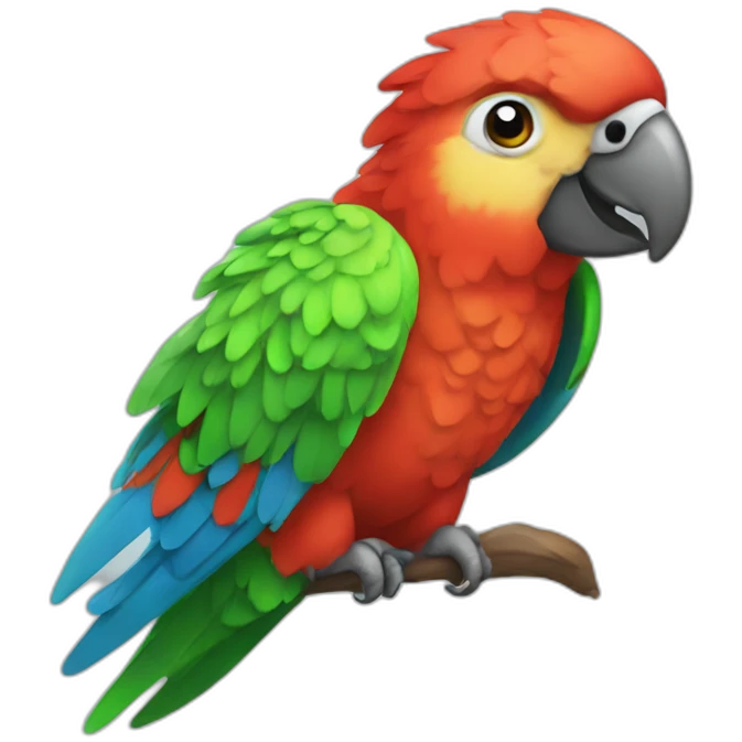 happy animal parrot emoji