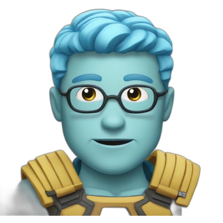 Superheros of water man emoji