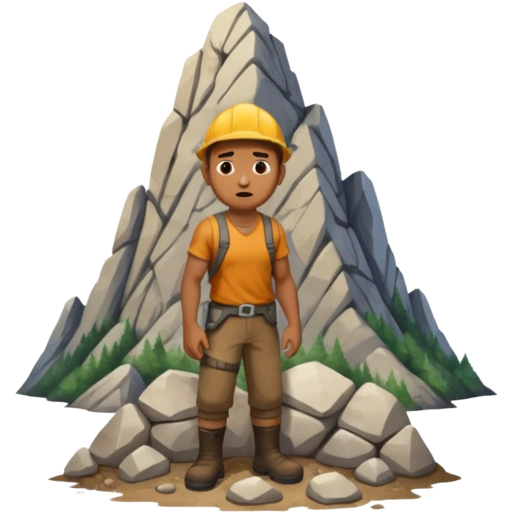 homme qui une montagne coincé dans les fesse emoji