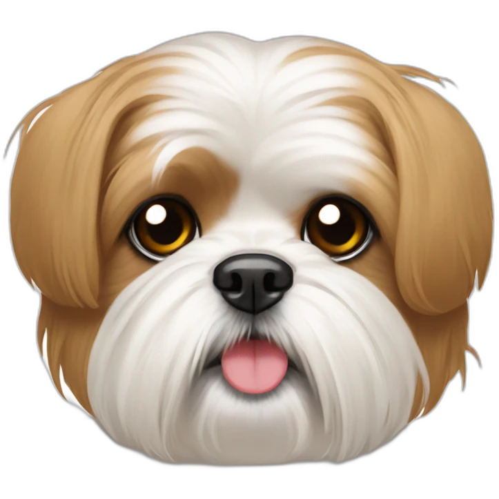 maltese-Shih Tzu with uppy ears emoji