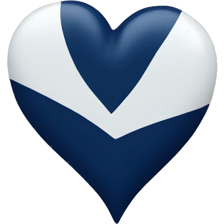 navy blue heart emoji