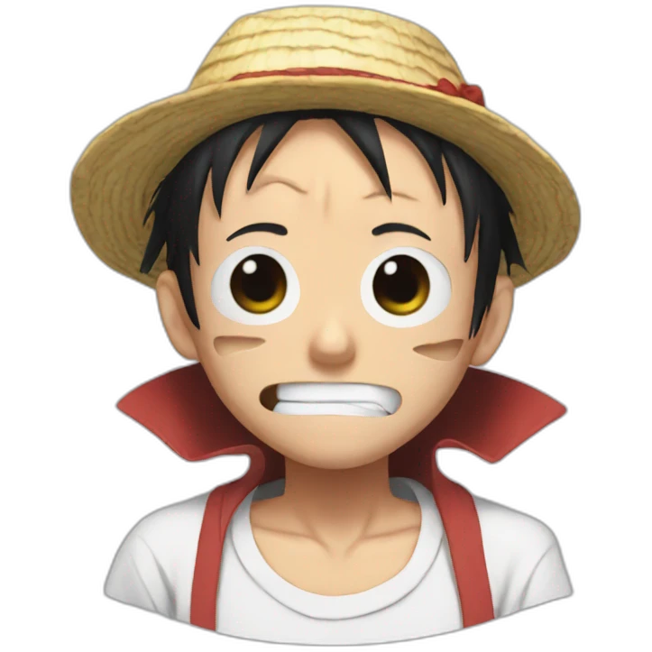 Sick luffy emoji