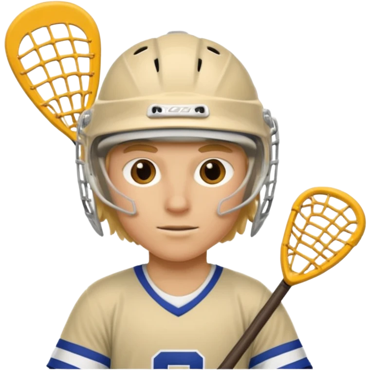 Blonde white lacrosse guy emoji