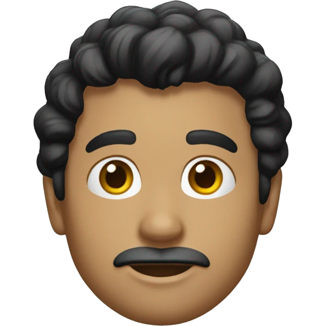 Chico moreno pelo rizado negro  emoji