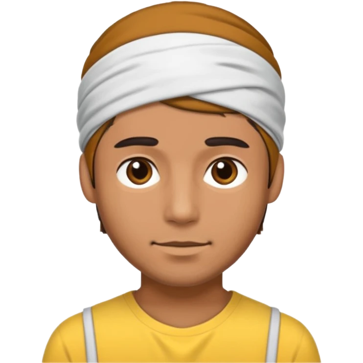necesito una cara de un hombre con una vincha emoji