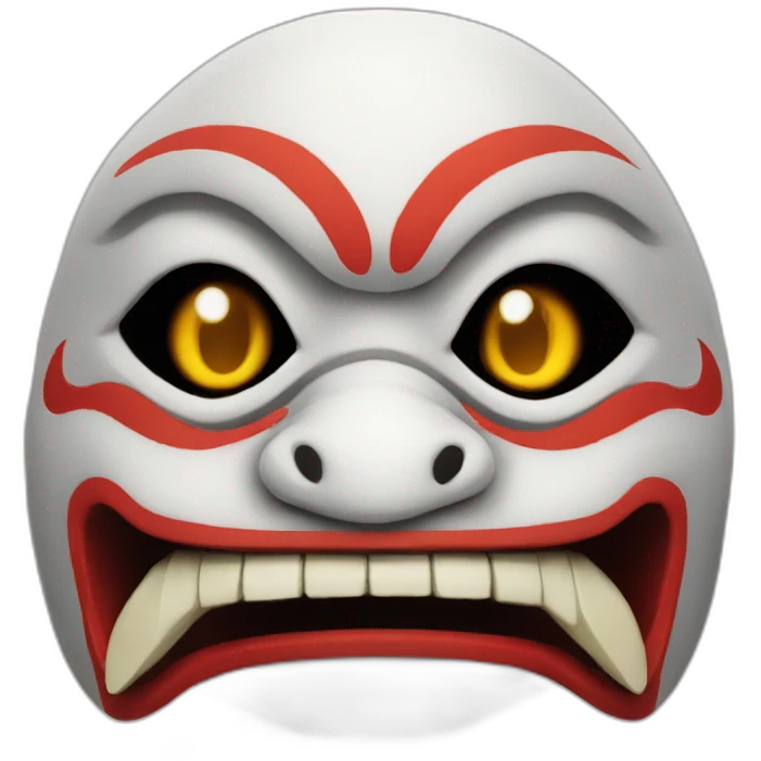 tengu mask smile emoji