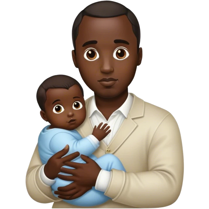 p diddy holding a baby emoji