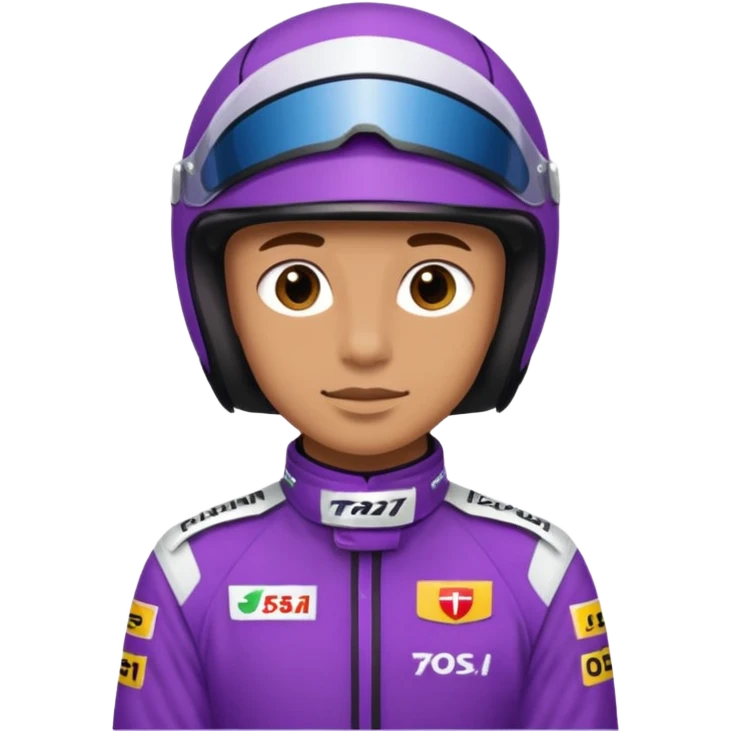 Race Driver purple cloth emoji