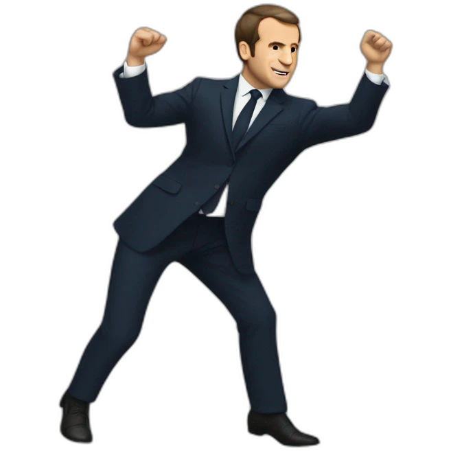 Macron qui danse emoji