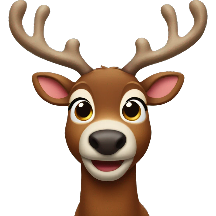 rudolph the red nosed reindeer emoji