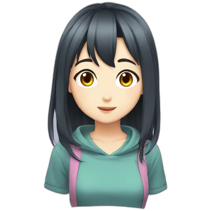 Anime girl cute emoji