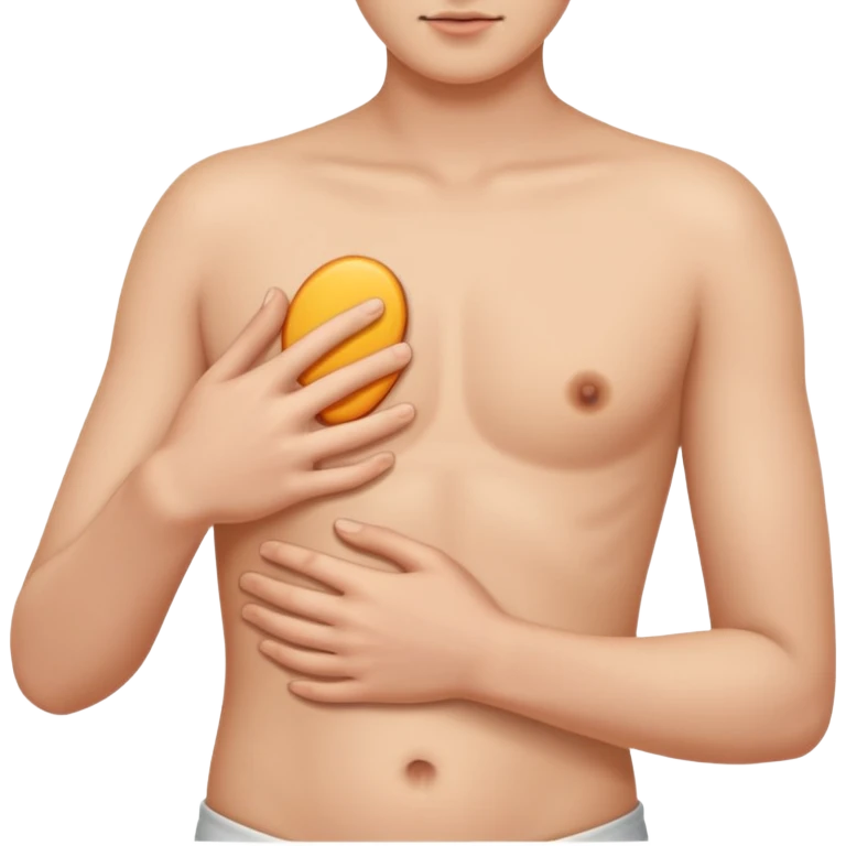 hand on abdomen emoji