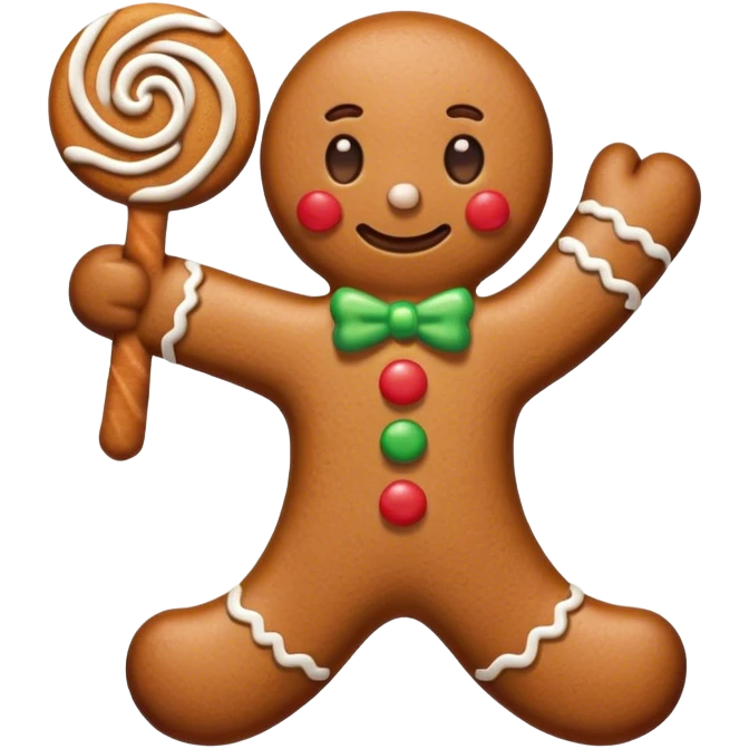 Имбирный человечек emoji