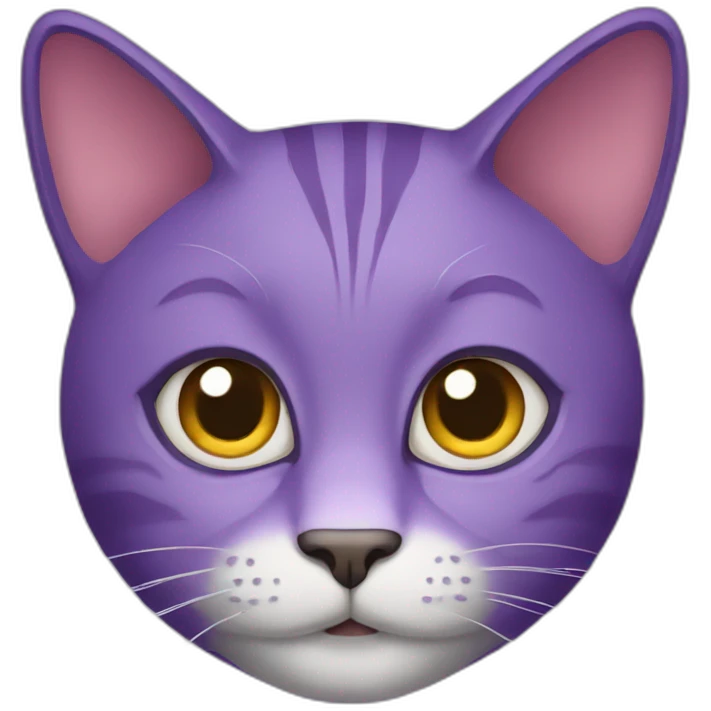 Purple cat emoji