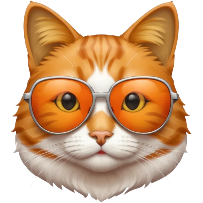 Cat wearing sunglasses emoji