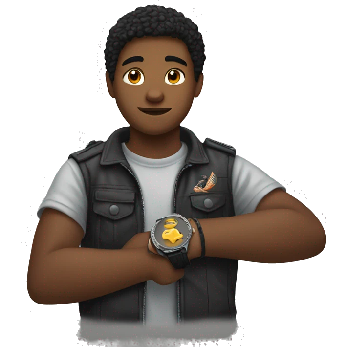  A 18 year-old kid that has an eagle at his wrist emoji