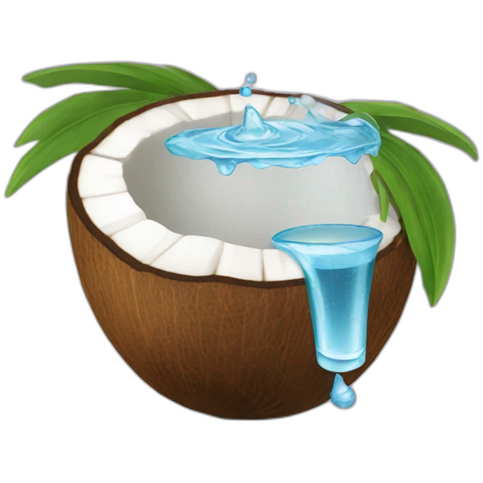 Coconut water emoji
