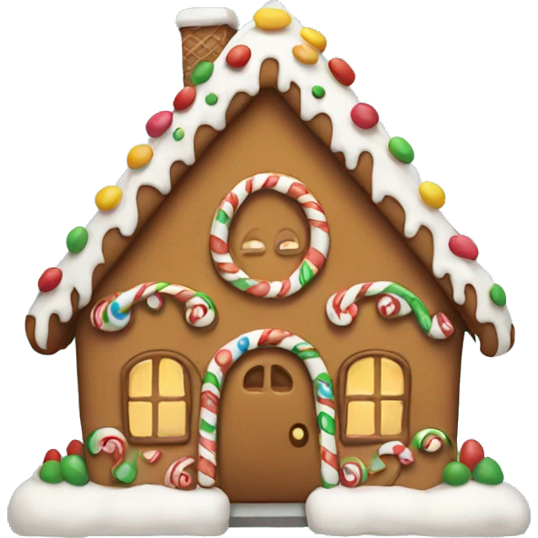 Gingerbread house emoji