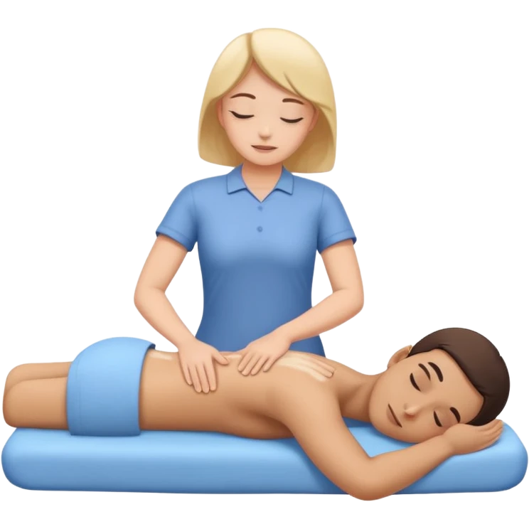 Masaje en la espalda  emoji