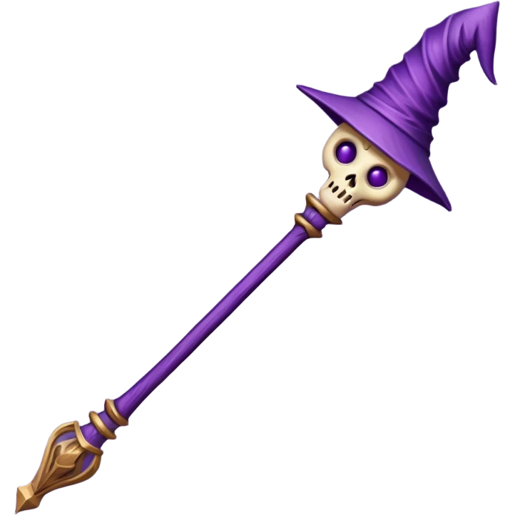 esoteric purple witch staff emoji