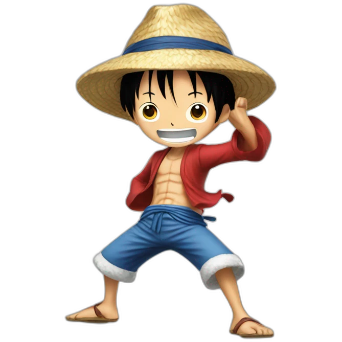 Luffy qui danse emoji