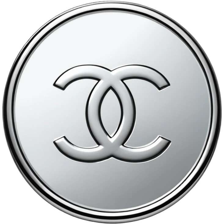 Chanel white coins emoji