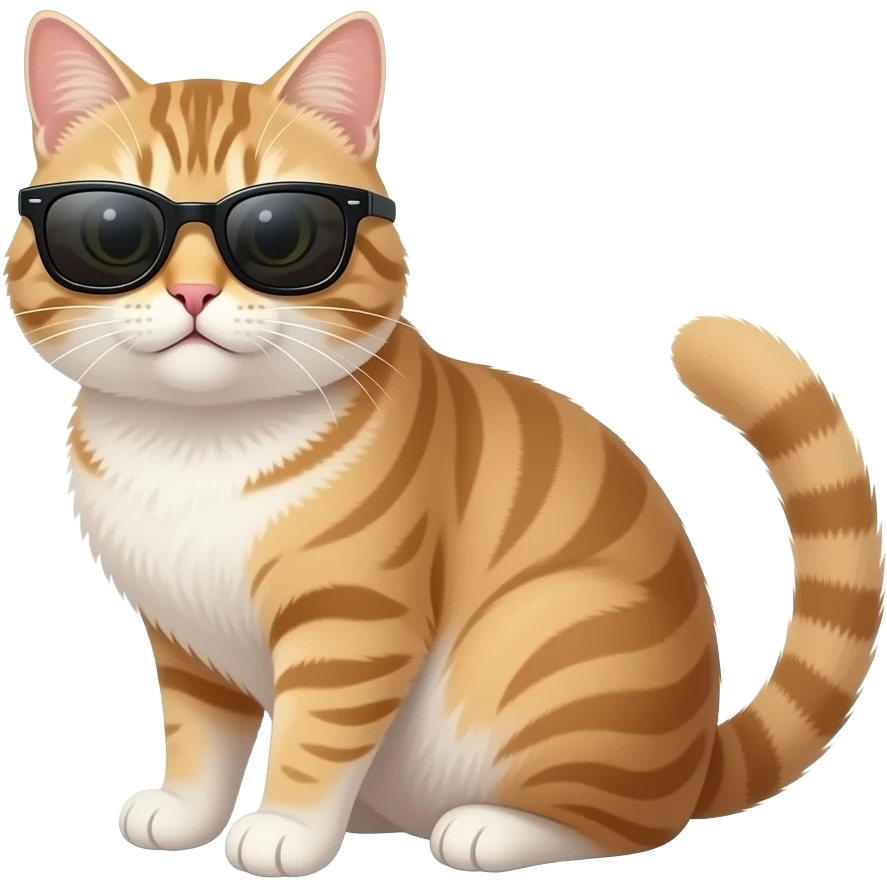 Cat wearing sunglasses emoji
