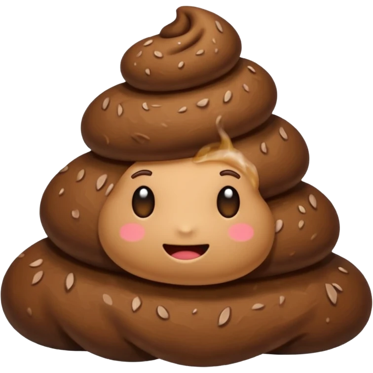 Poop head emoji