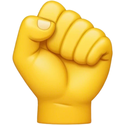 Create me a fist emoji with the thumb in between the index finger and the middle finger emoji