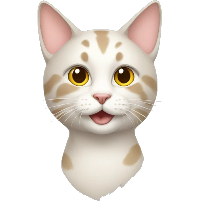 sketch of a cat emoji