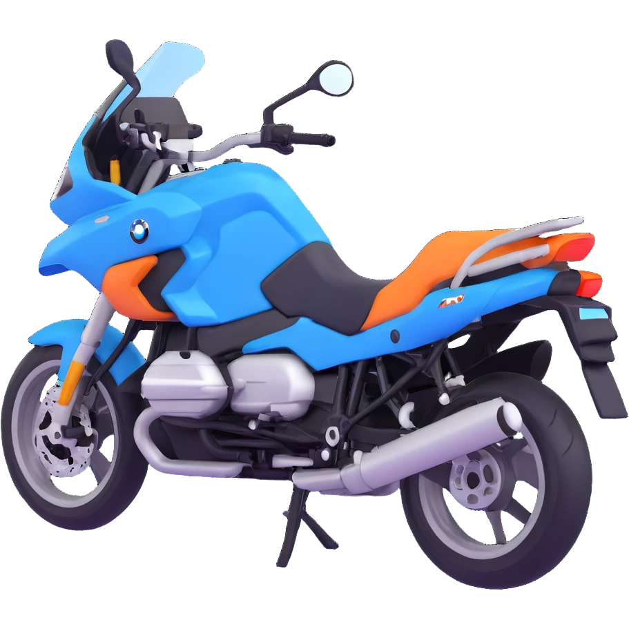 blue BMW motorcycle emoji