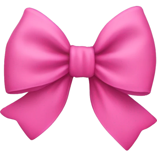 Pink bow emoji