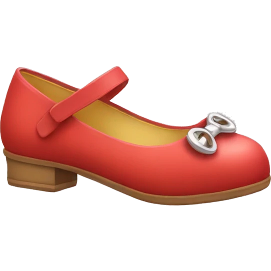 Cute shoes with charm emoji