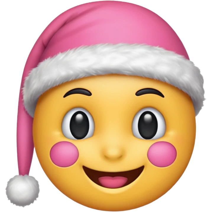 Cute christmas emoji pink and preppy emoji