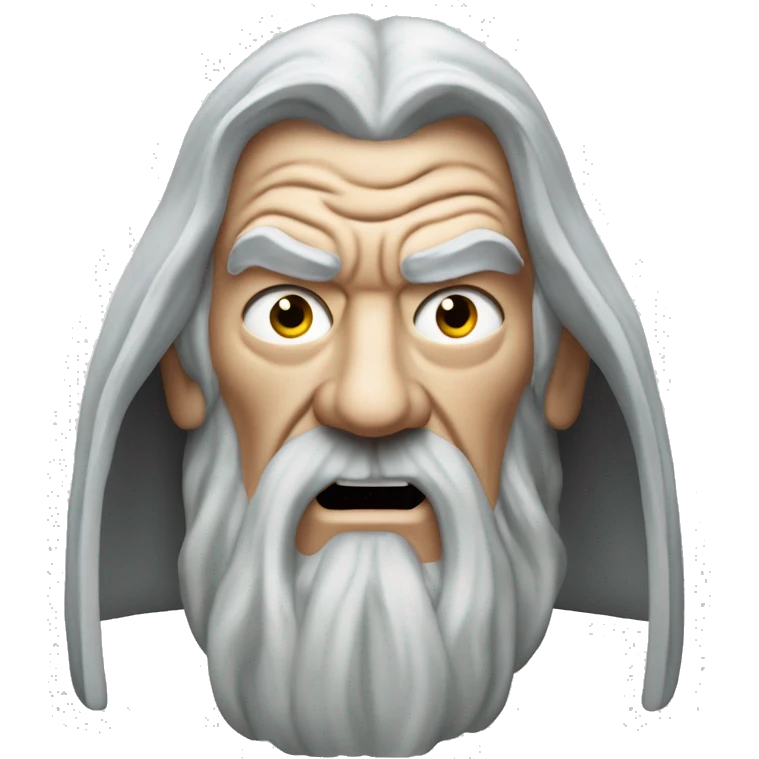 Gandalf from 'The Lord of the Rings', angry emoji