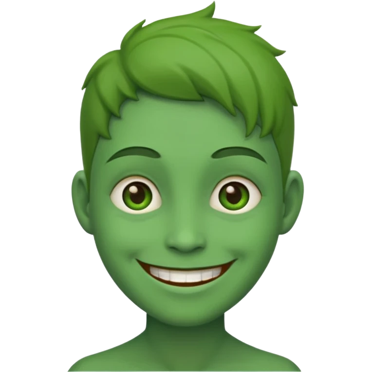 I said green skin not afro emoji