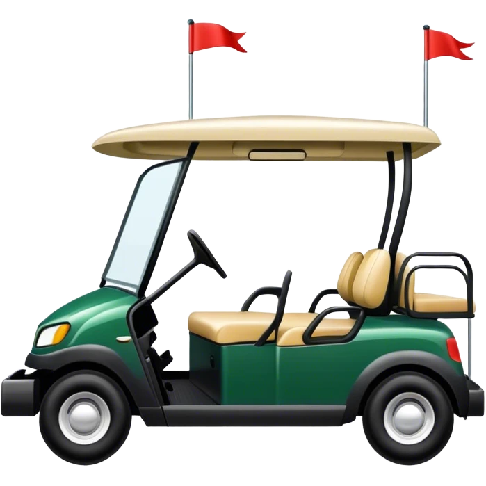 Deep green golf cart emoji