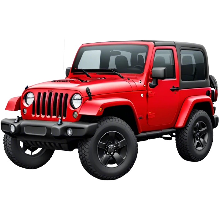 Jeep Wrangler - Jeep (Model Year: 2022) (Iconic colour: Red) emoji