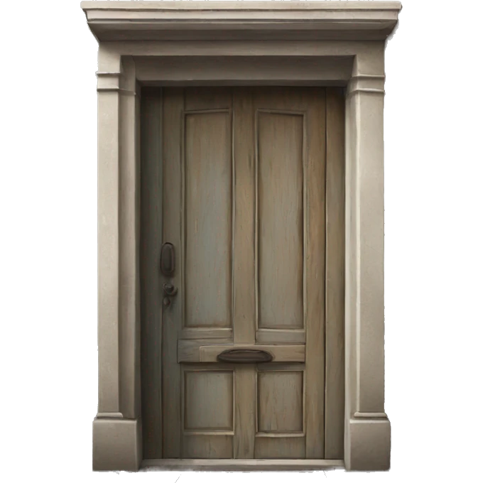 An old door on the street emoji