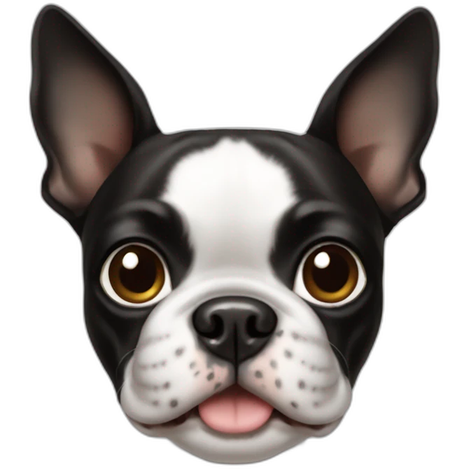 Boston Terrier dog emoji