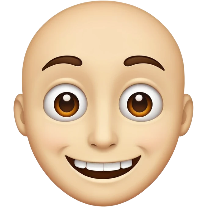 Face with a weird smile emoji