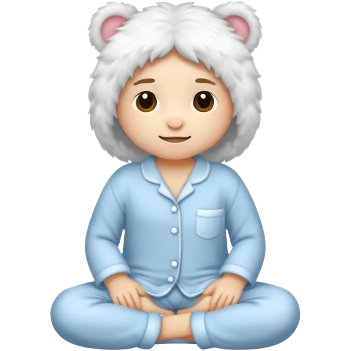 fluffy pyjamas emoji