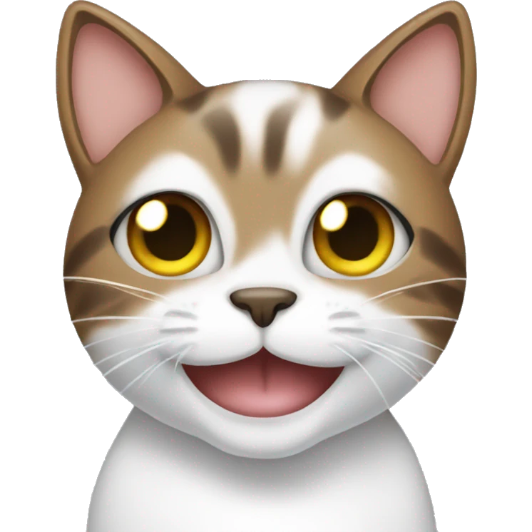 Cat doing skincare emoji
