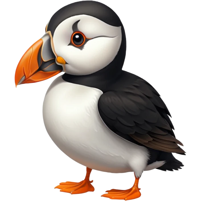 puffin bird and leg emoji