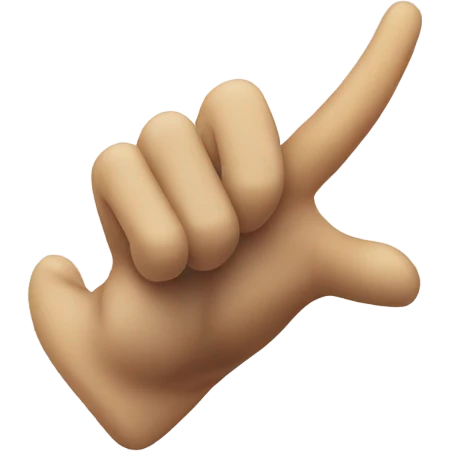 upside down horn hand emoji