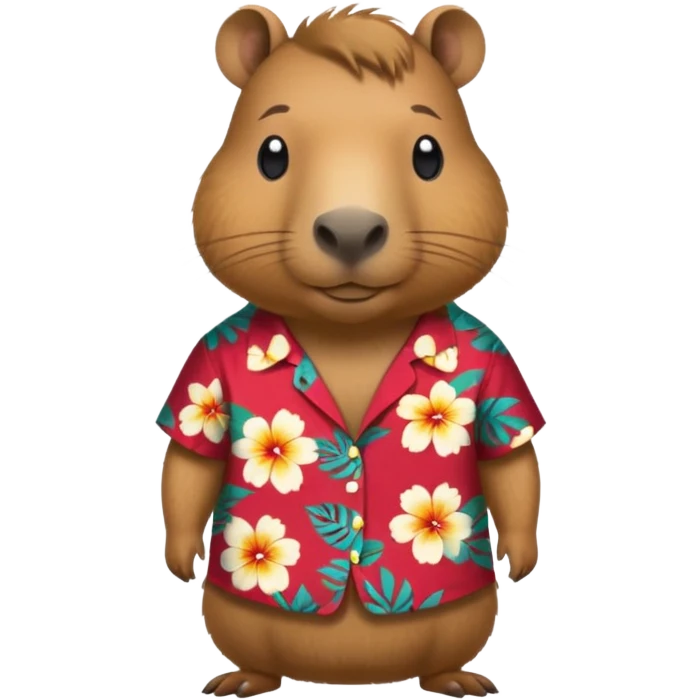capybara with hawaiian shirt emoji