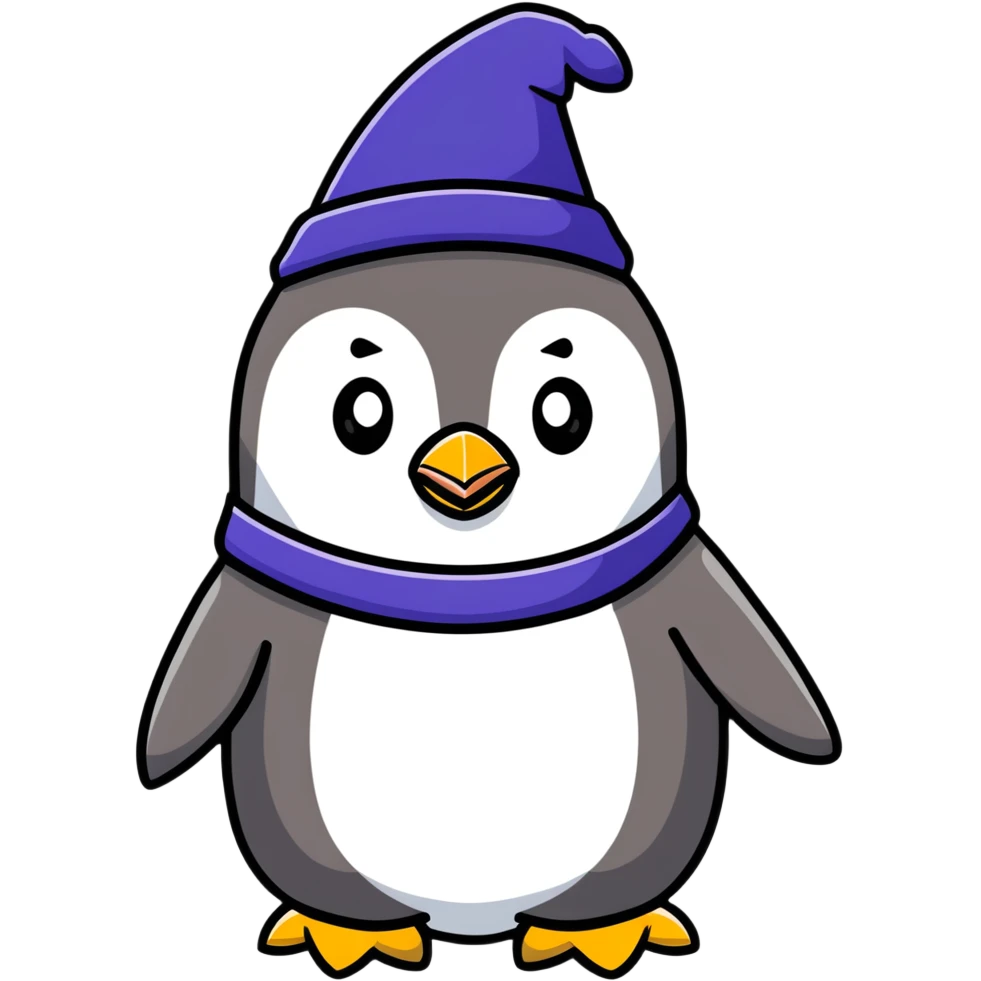 penguin wizard emoji