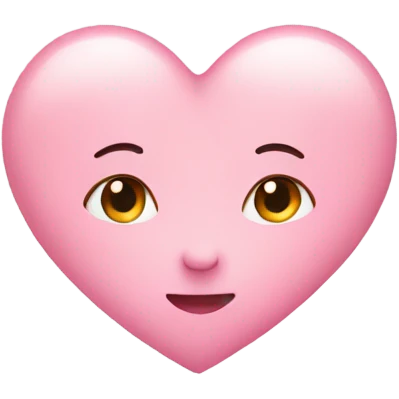 Baby pink heart emoji