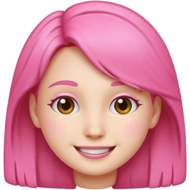 make me a discord emoji saying im just a girl make it pink emoji
